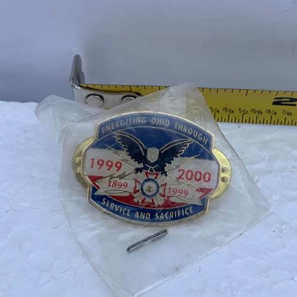 VFW Veterans Of Foreign Wars Energizing Ohio Service Sacrifice Pin From 2000 - Picture 2 of 3